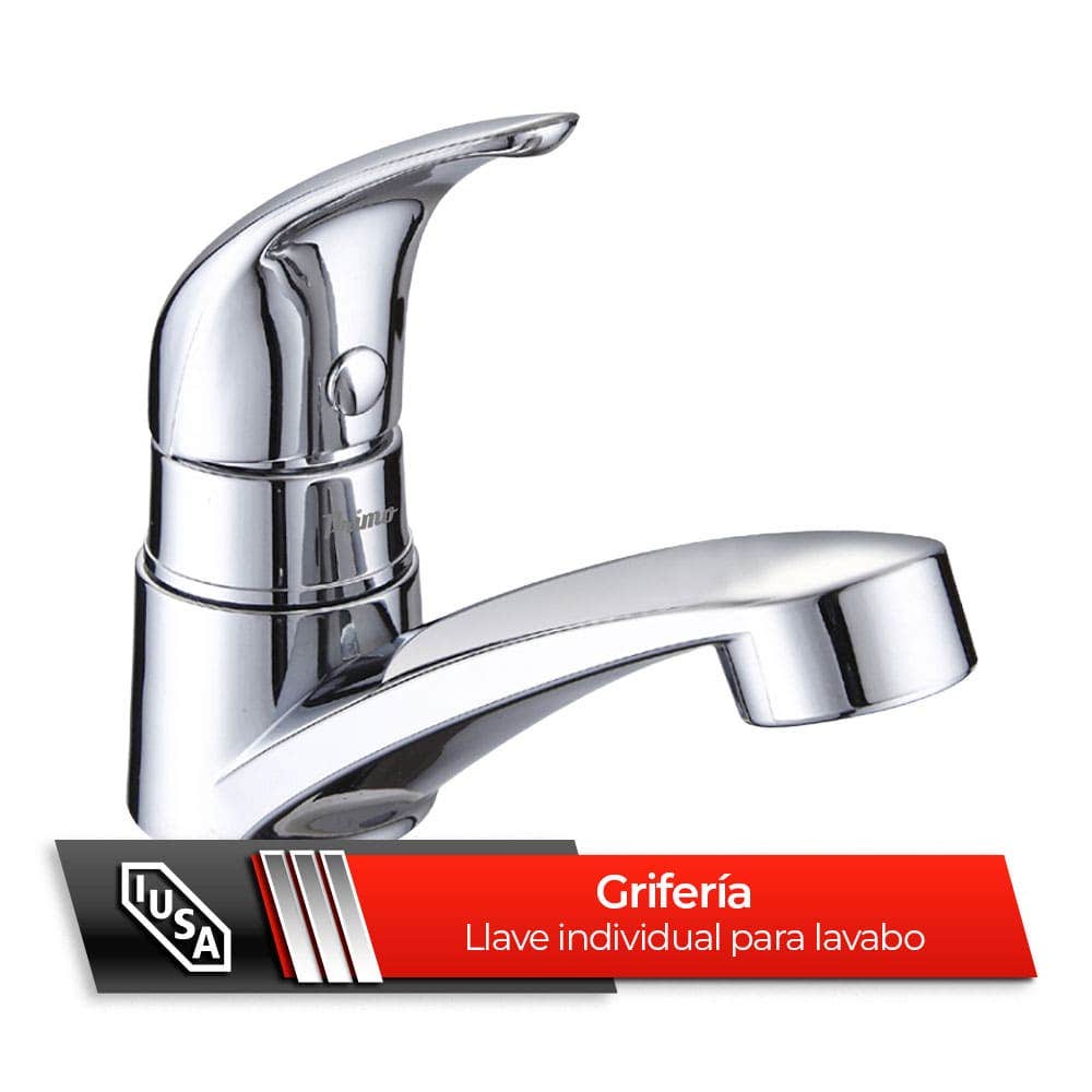 IUSA - Llave Individual para Lavabo con Palanca Metálica, Primo Esencial, IUSA