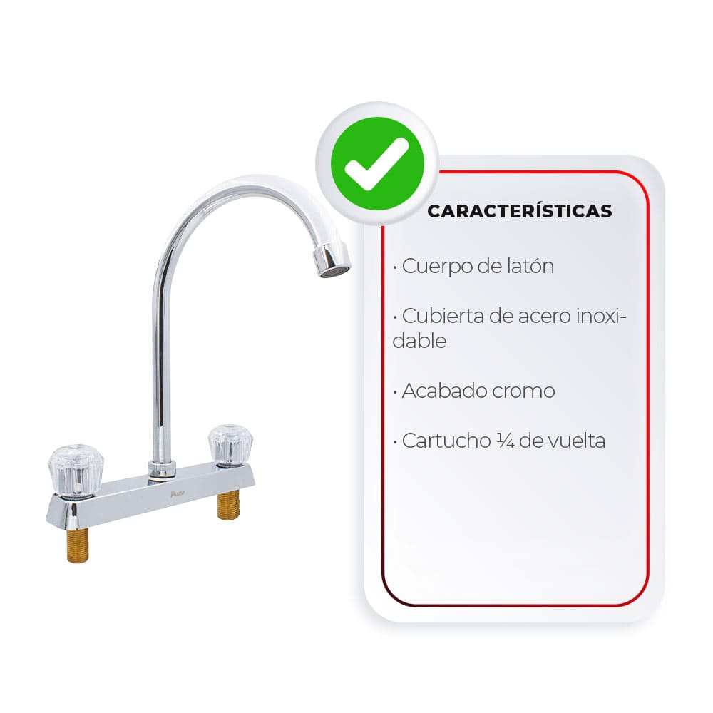 IUSA - Mezcladora de 8” para Cocina con Manerales de Acrílico, Primo Esencial, IUSA