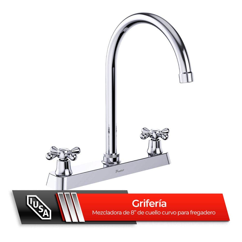 IUSA - Mezcladora de 8” para Cocina con Manerales de Cruceta, Primo Esencial, IUSA