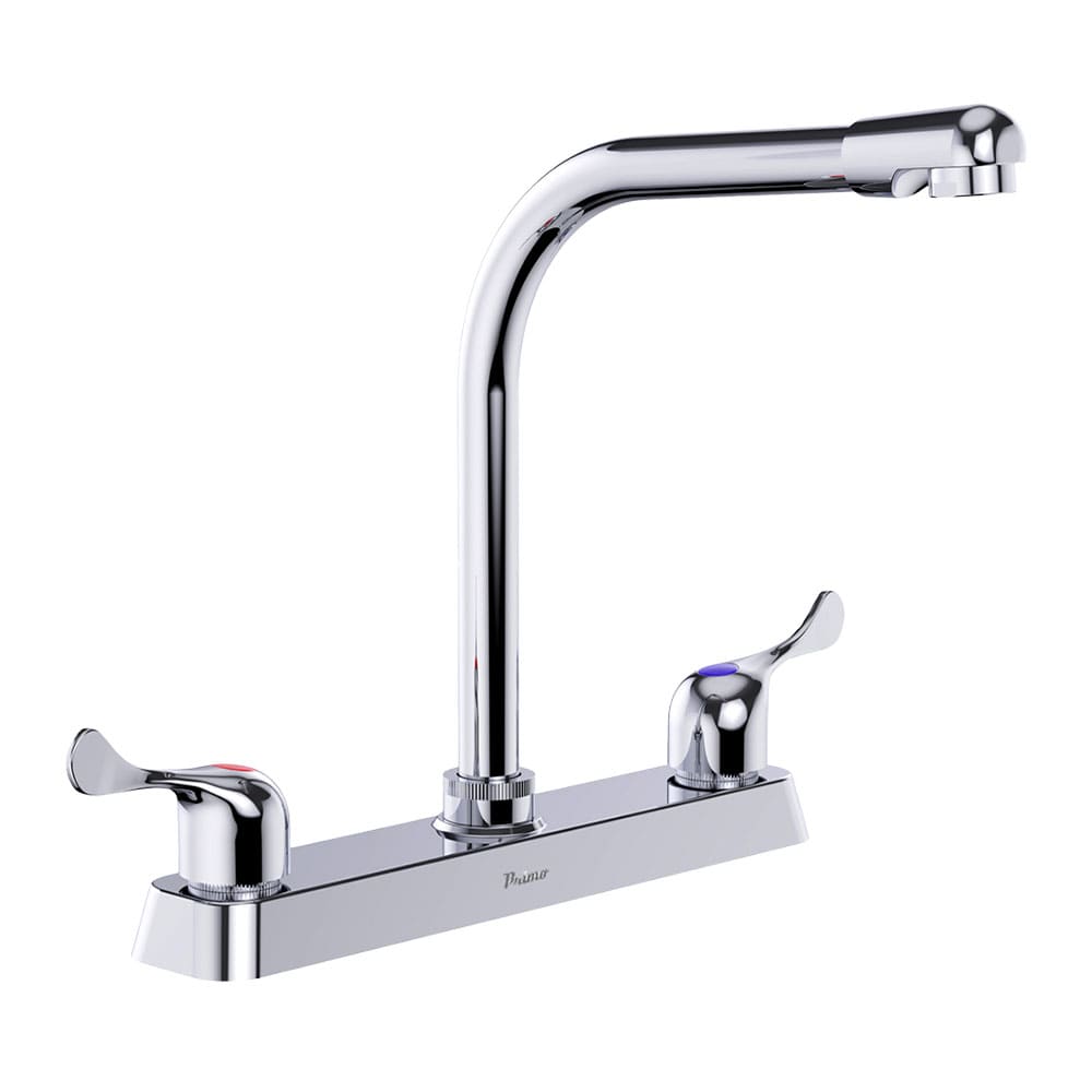 IUSA - Mezcladora de 8” para Cocina con Cuello Tipo Cobra y Manerales de Palanca, Primo Esencial, IUSA