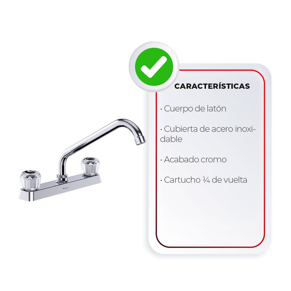 IUSA - Mezcladora de 8” para Cocina con Manerales Acrílicos, Primo Esencial, IUSA