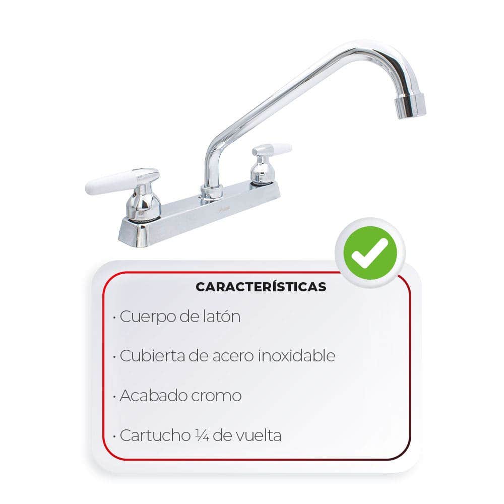 IUSA - Mezcladora de 8” para Cocina con Manerales Tipo Cono, Primo Esencial, IUSA