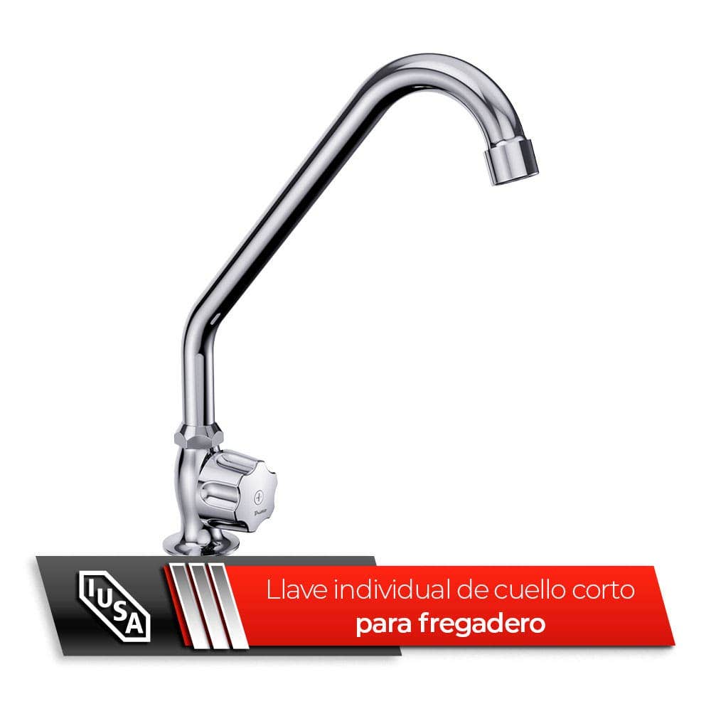 IUSA - Llave Individual para Cocina con Cartucho Cerámico, Primo Esencial, IUSA