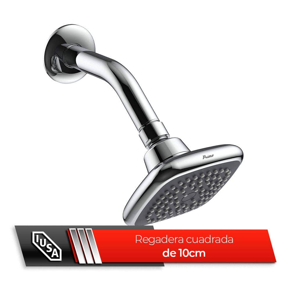 IUSA - Regadera con Brazo y Chapetón Giratoria, Cromo, Primo Esencial, IUSA