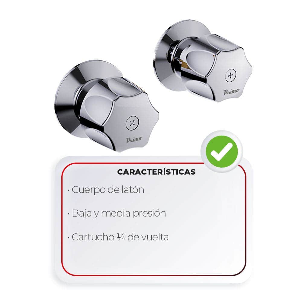IUSA - Mezcladora de Empotrar con Manerales Hexagonales, Primo Esencial, IUSA