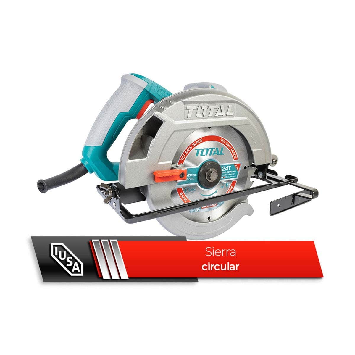 IUSA - Sierra Circular, Total, 7-1/4”, Industrial, 1600 W.