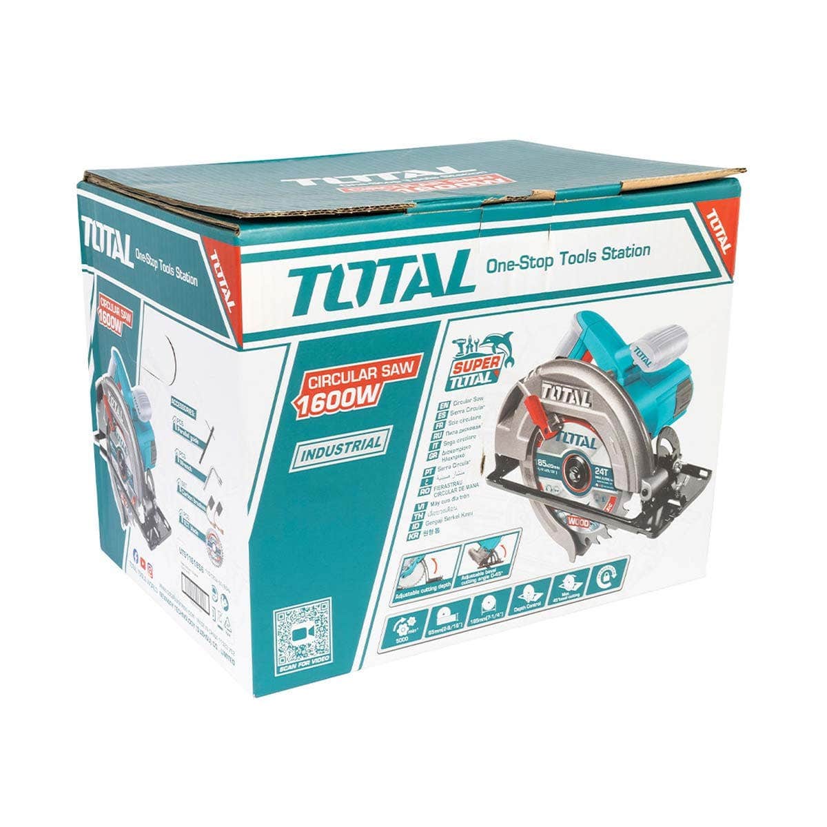 IUSA - Sierra Circular, Total, 7-1/4”, Industrial, 1600 W.