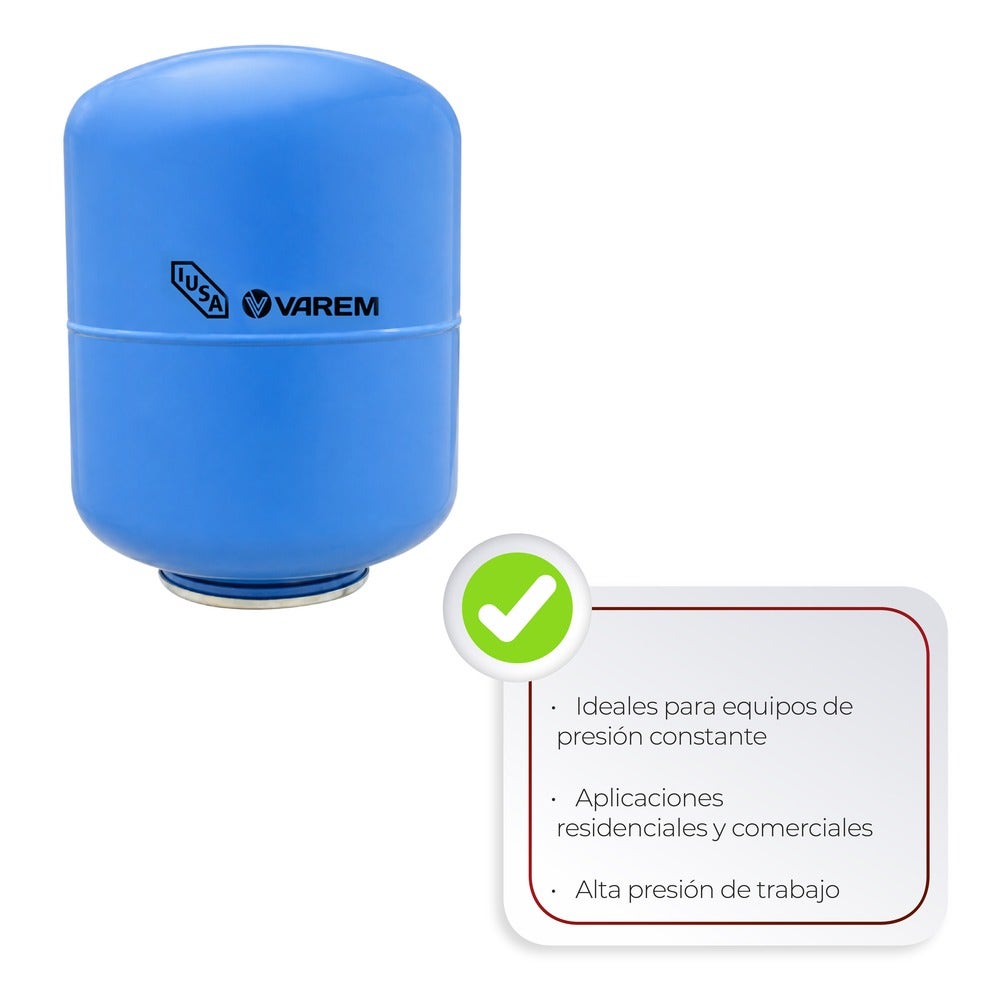 IUSA - Tanque presurizado en línea, 3.2 gal (12 L)