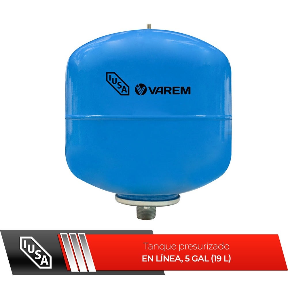 IUSA - Tanque presurizado en línea, 5 gal (19 L)