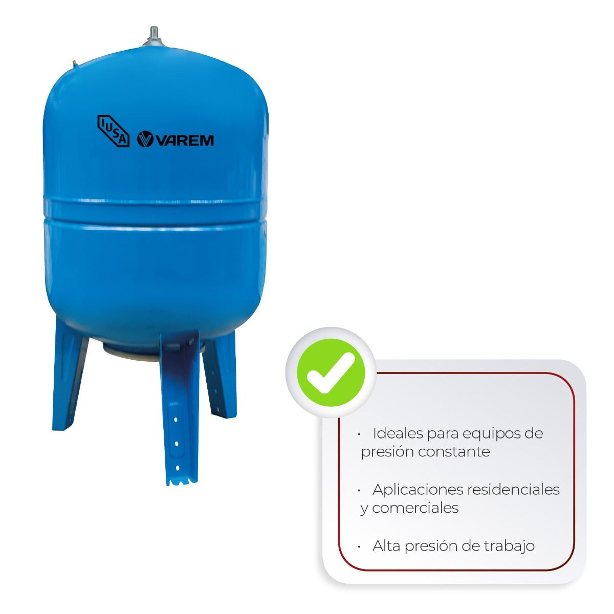 IUSA - Tanque presurizado vertical, 40 gal (150 L)