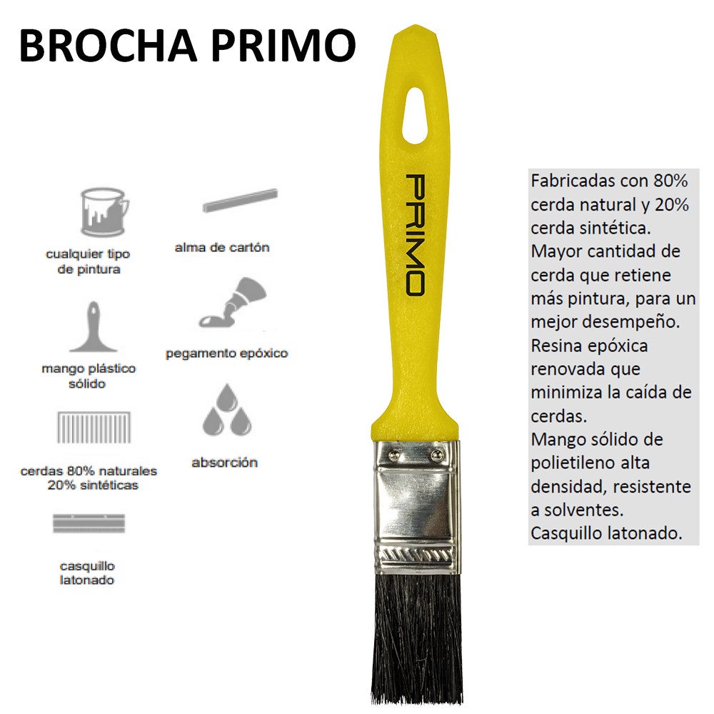 IUSA - Brocha Iusa, Primo, para Pintar 1/2"
