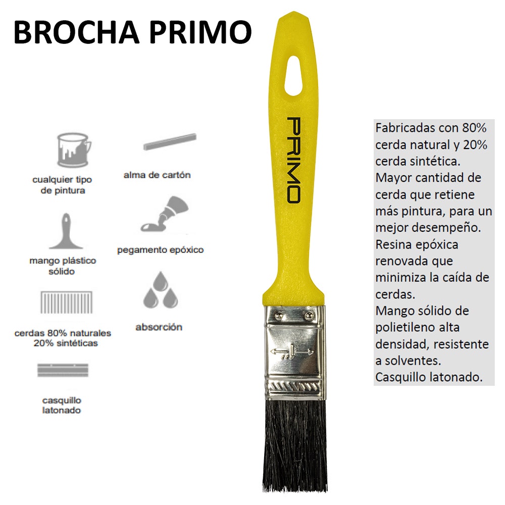IUSA - Brocha Iusa, Primo, para Pintar 1"