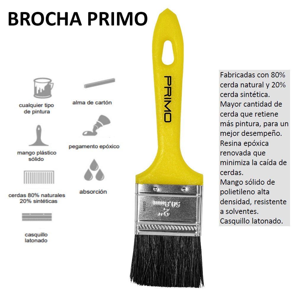 IUSA - Brocha Iusa, Primo, para Pintar 2"