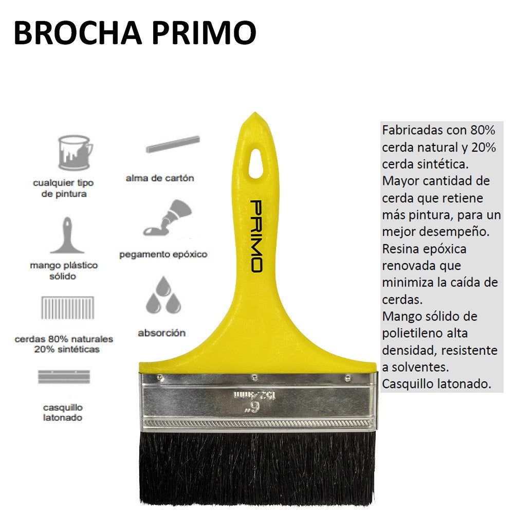IUSA - Brocha Iusa, Primo, para Pintar 6"