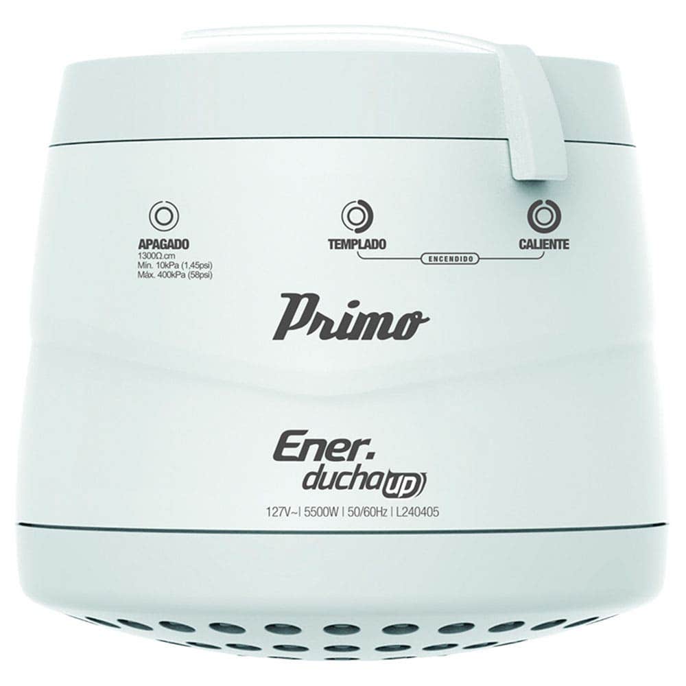 IUSA - Regadera eléctrica de 3 temperaturas, blanca, Primo Esencial, IUSA