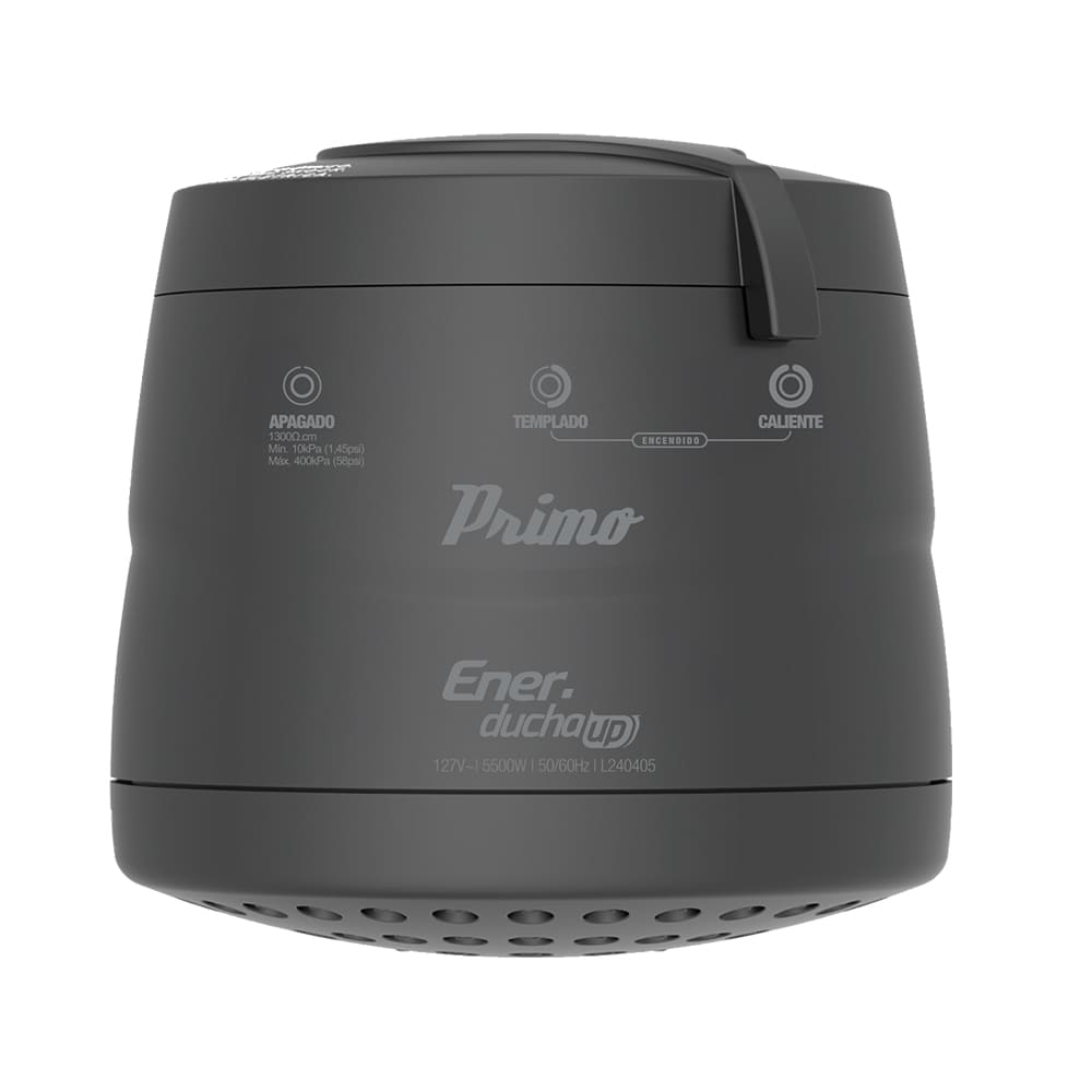 IUSA - Regadera eléctrica de 3 temperaturas, negra, Primo Esencial, IUSA