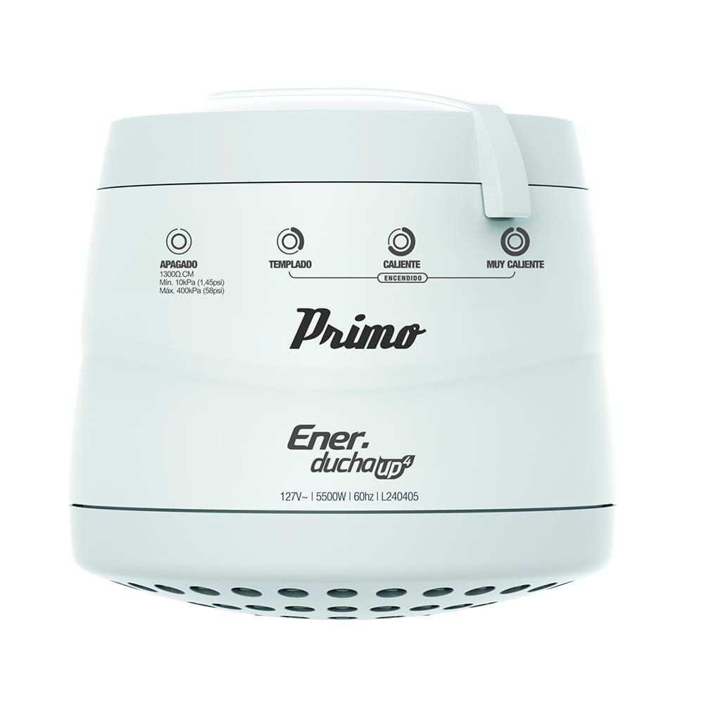 IUSA - Regadera eléctrica de 4 temperaturas, blanca, Primo Esencial, IUSA