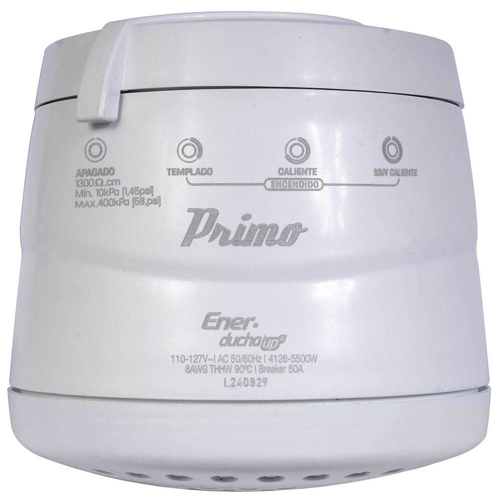 IUSA - Regadera eléctrica de 4 temperaturas, blanca, Primo Esencial, IUSA