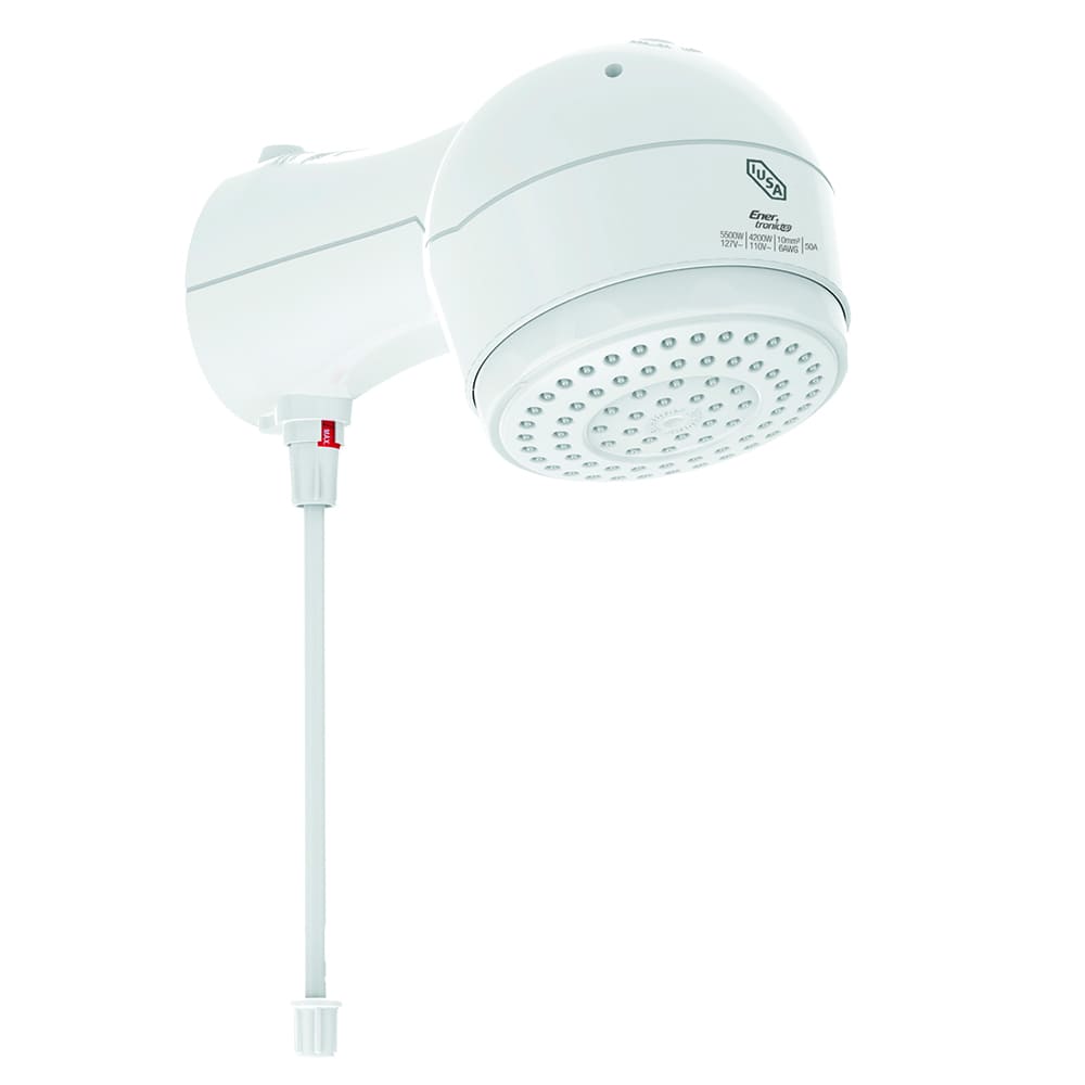 IUSA - Regadera electrónica de temperatura progresiva, blanca, IUSA Rain