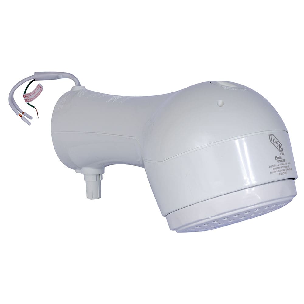 IUSA - Regadera electrónica de temperatura progresiva, blanca, IUSA Rain
