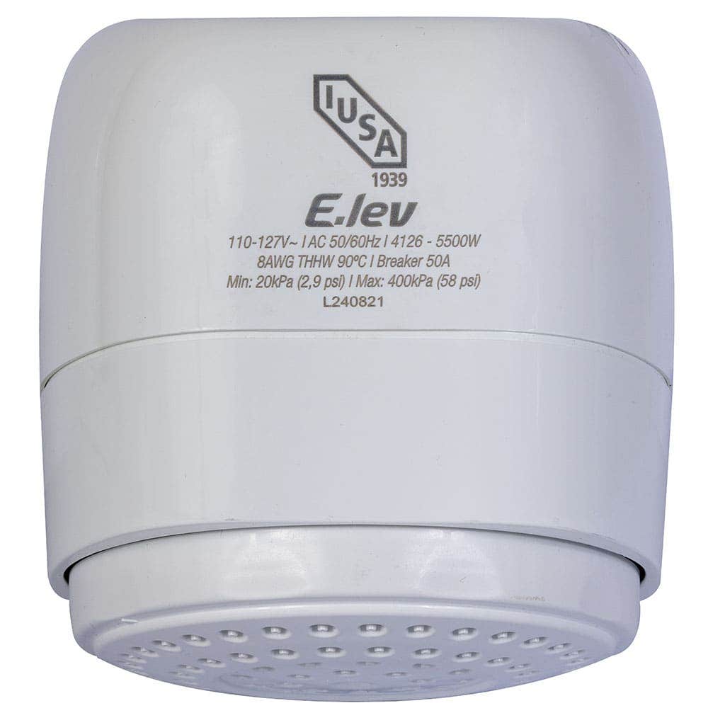 IUSA - Regadera electrónica de temperatura progresiva, blanca, IUSA Rain