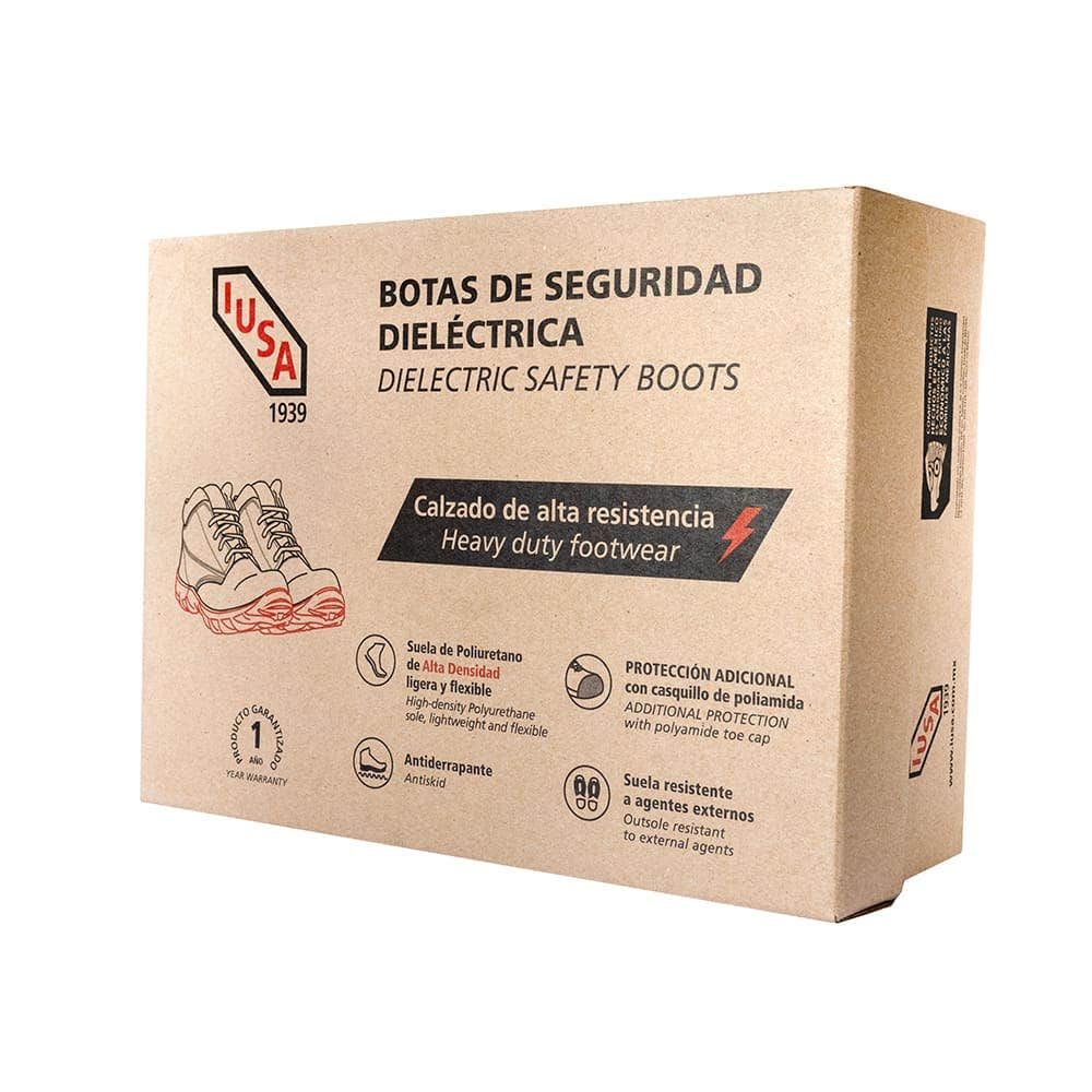 IUSA - Botas de Seguridad Dialécticas, IUSA, con Suela Roja No. 27