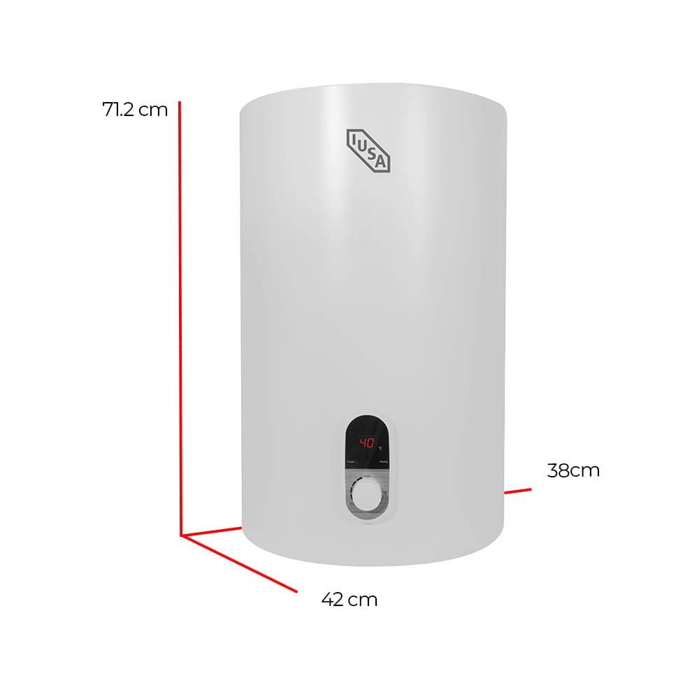 IUSA - Calentador eléctrico de depósito mural 50 l iusa