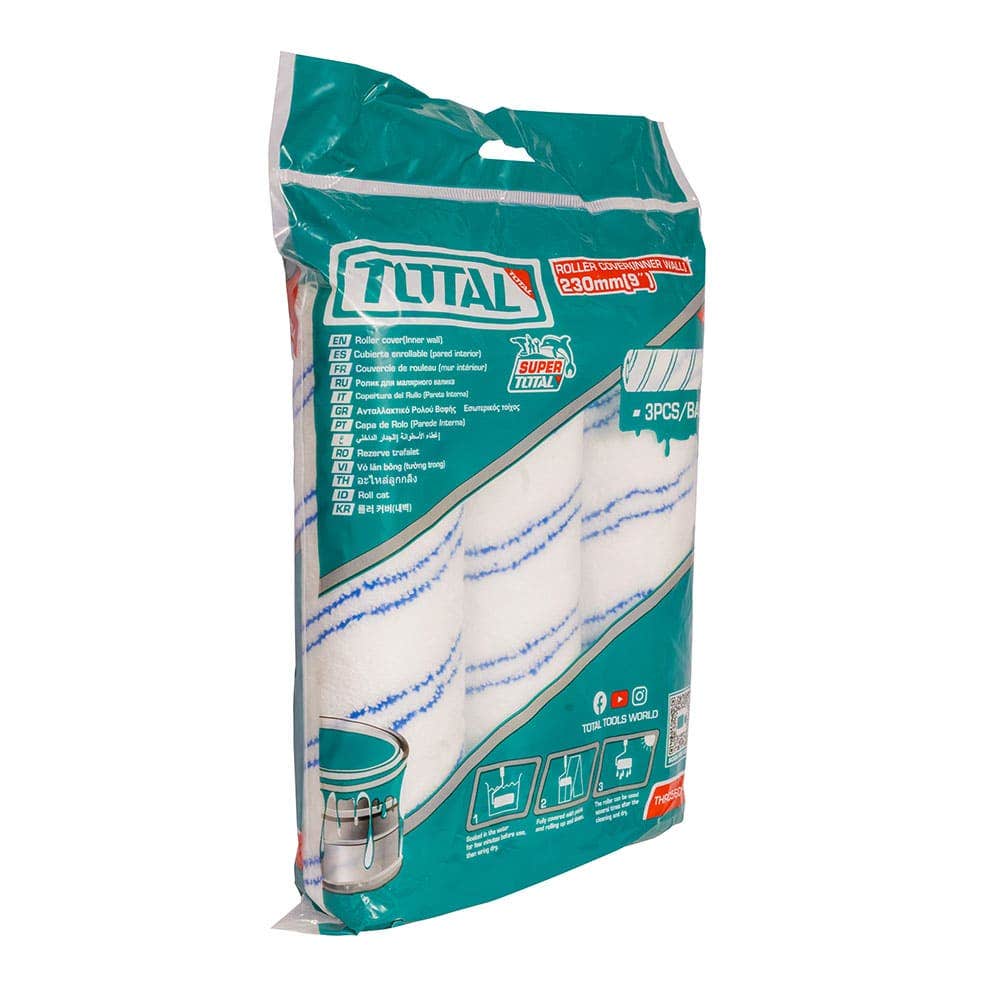 IUSA - Repuesto de microfibra para rodillo 9" x 1/2", TOTAL