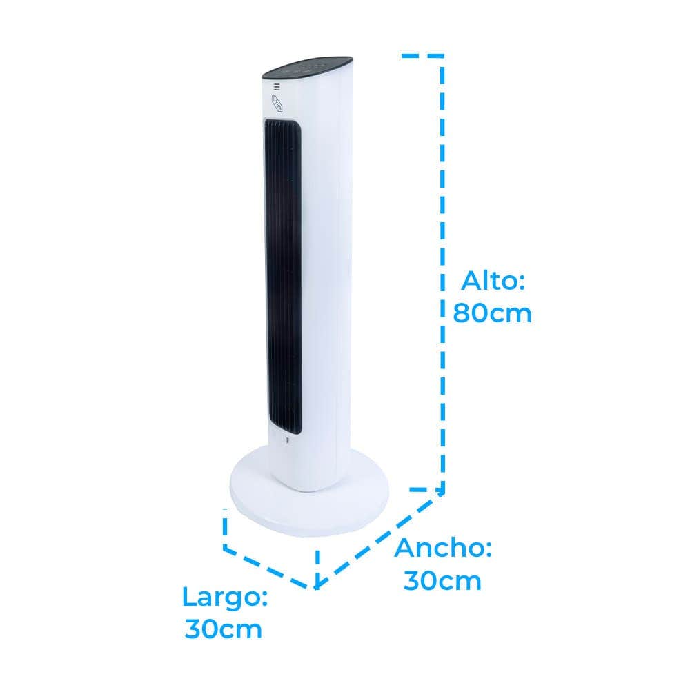 IUSA - Ventilador de torre 29” con control remoto vt29cr blanco iusa