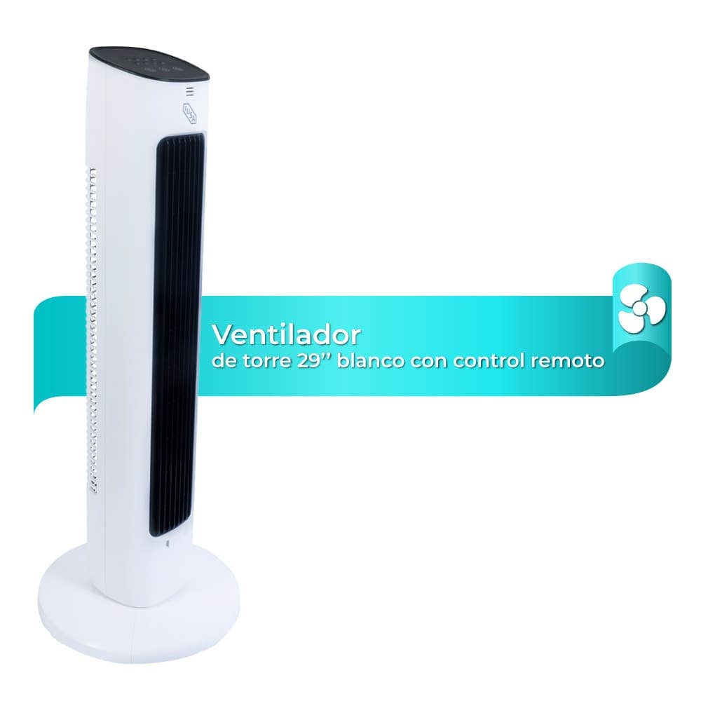 IUSA - Ventilador de torre 29” con control remoto vt29cr blanco iusa
