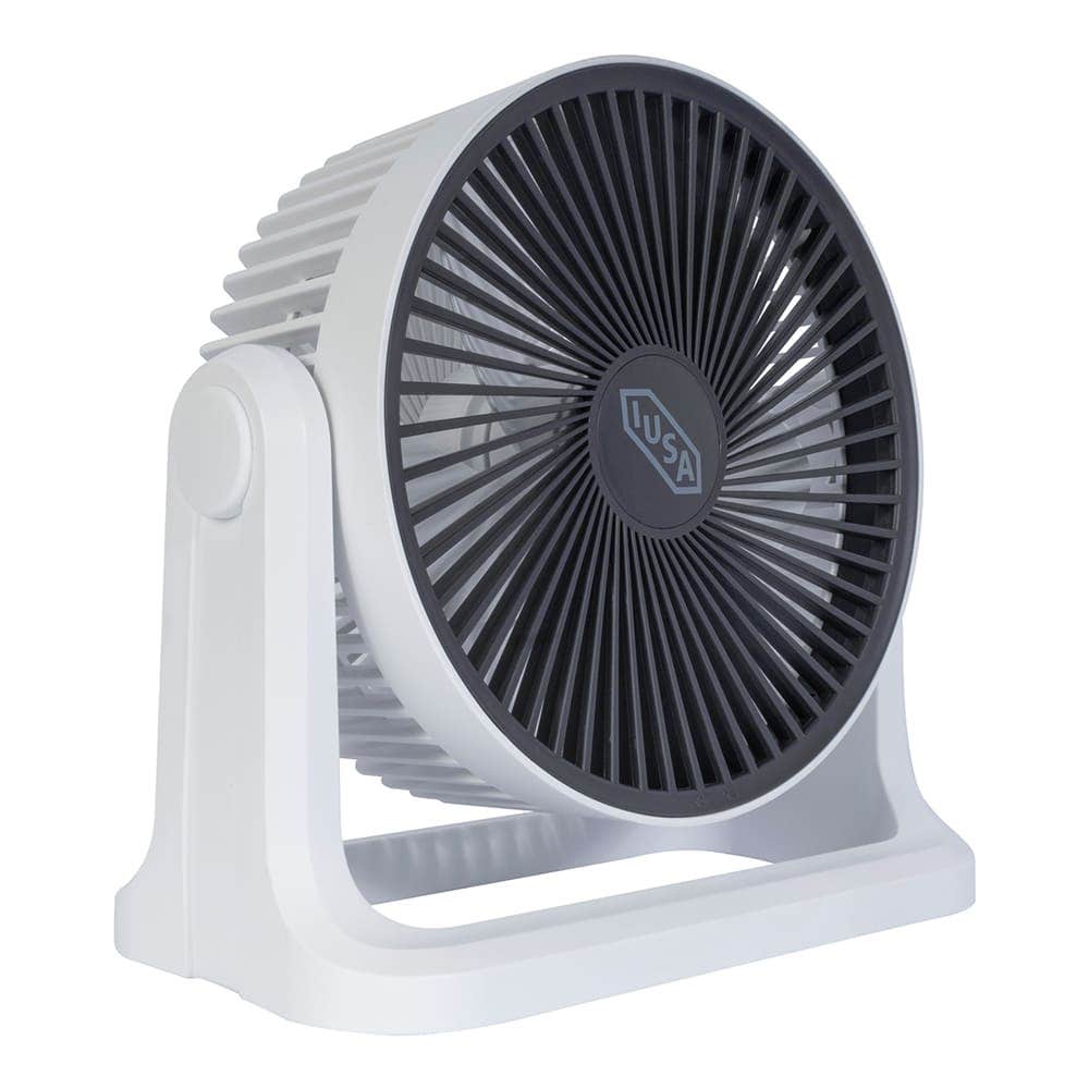 IUSA - Ventilador personal recargable 8" blanco IUSA