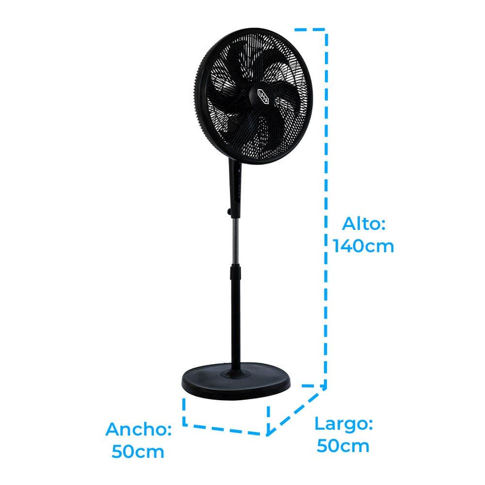 IUSA - Ventilador de pedestal 18" digital con control remoto IUSA