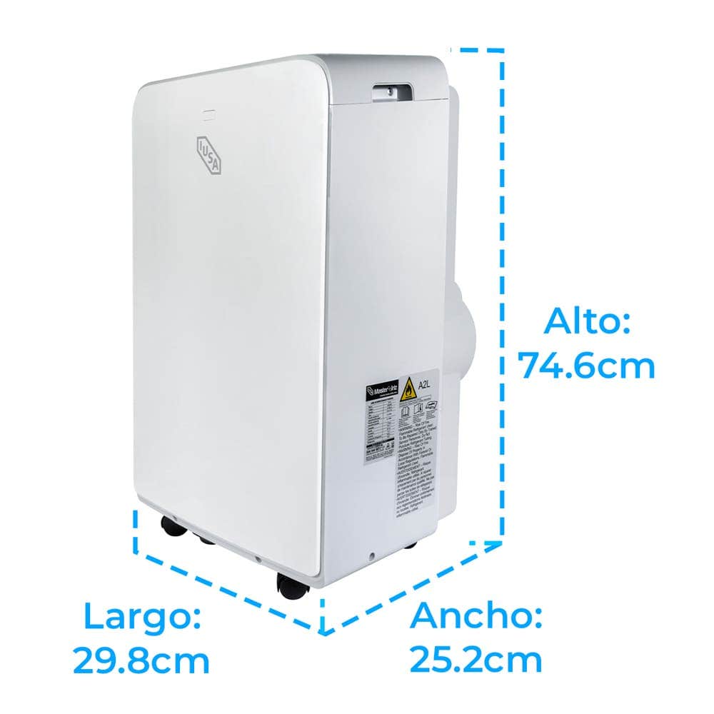 IUSA - Aire acondicionado portátil 1 TON 12,000 BTU R32 IUSA