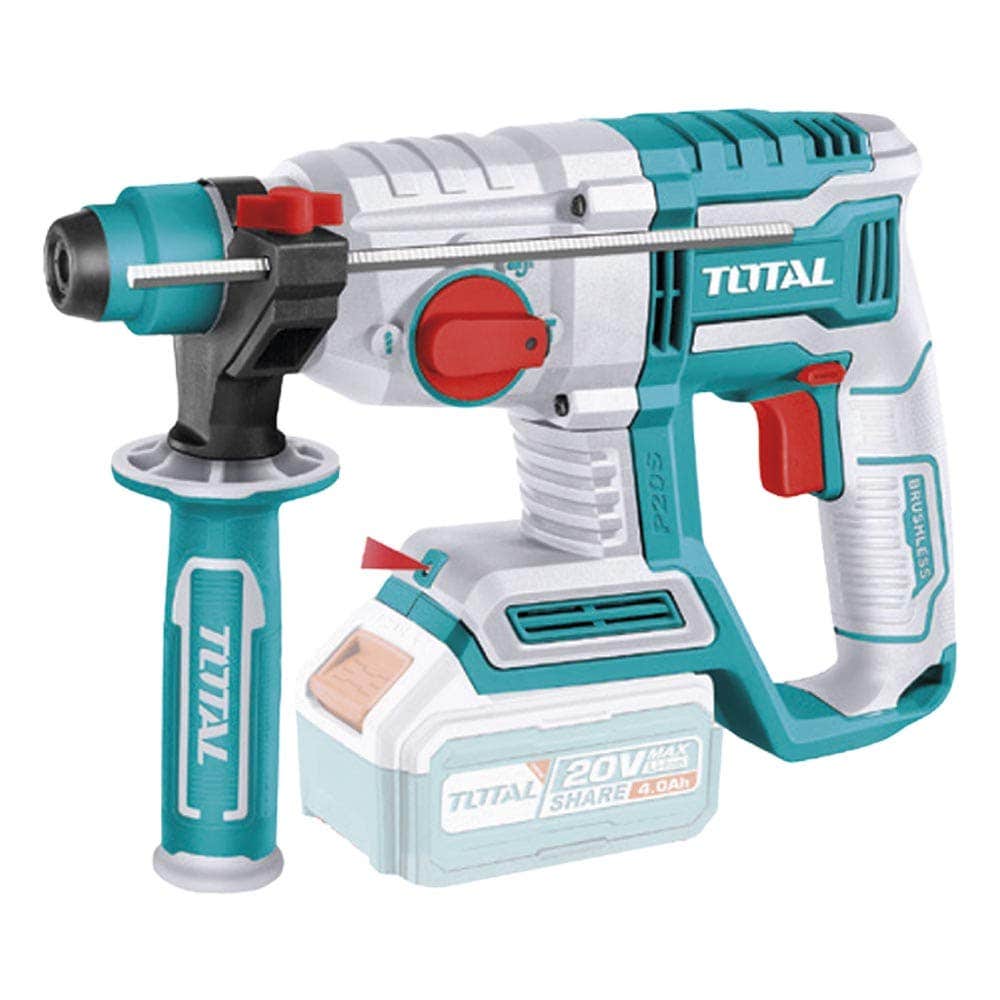IUSA - Rotomartillo inalámbrico SDS Plus sin carbones 20 V TOTAL