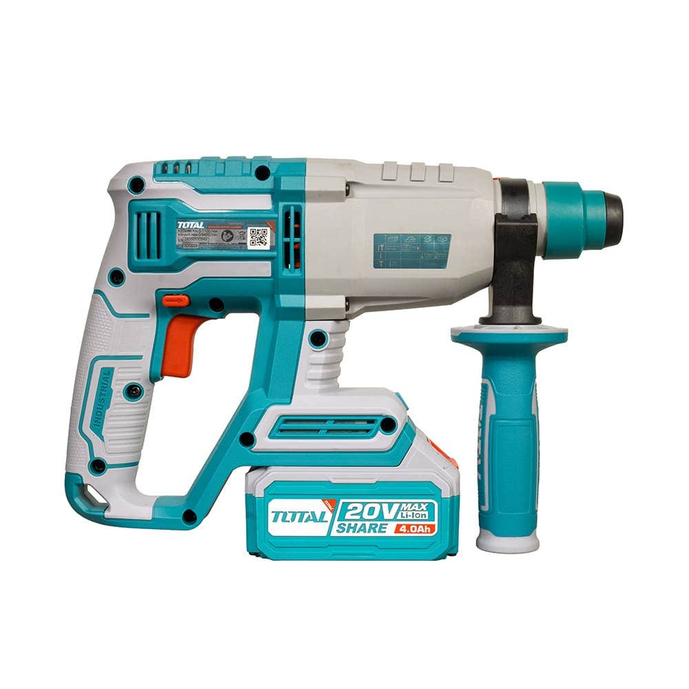 IUSA - Rotomartillo inalámbrico SDS Plus sin carbones 20 V TOTAL