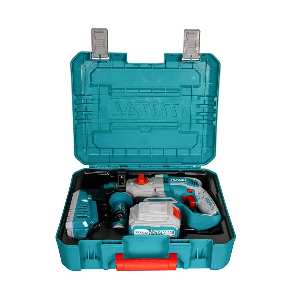 IUSA - Rotomartillo inalámbrico SDS Plus sin carbones 20 V TOTAL