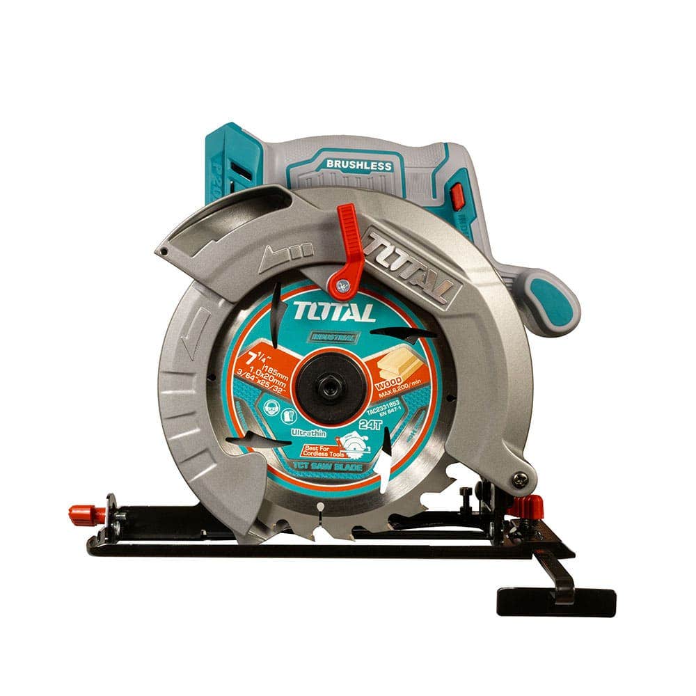 IUSA - Sierra circular 7-1/4” 20 V sin carbones TOTAL