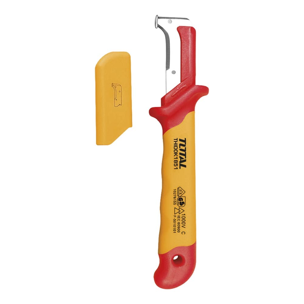 IUSA - Cuchillo pelacable dieléctrico con hoja de acero inoxidable, TOTAL