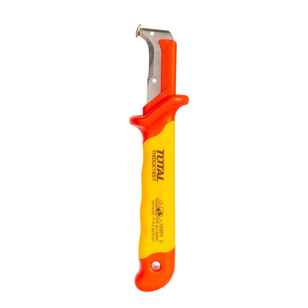 IUSA - Cuchillo pelacable dieléctrico con hoja de acero inoxidable, TOTAL
