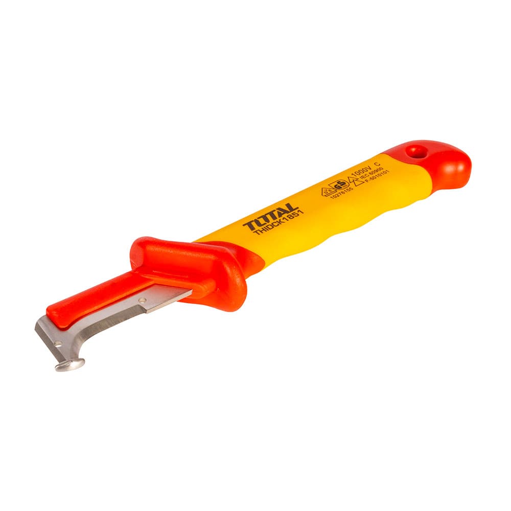 IUSA - Cuchillo pelacable dieléctrico con hoja de acero inoxidable, TOTAL