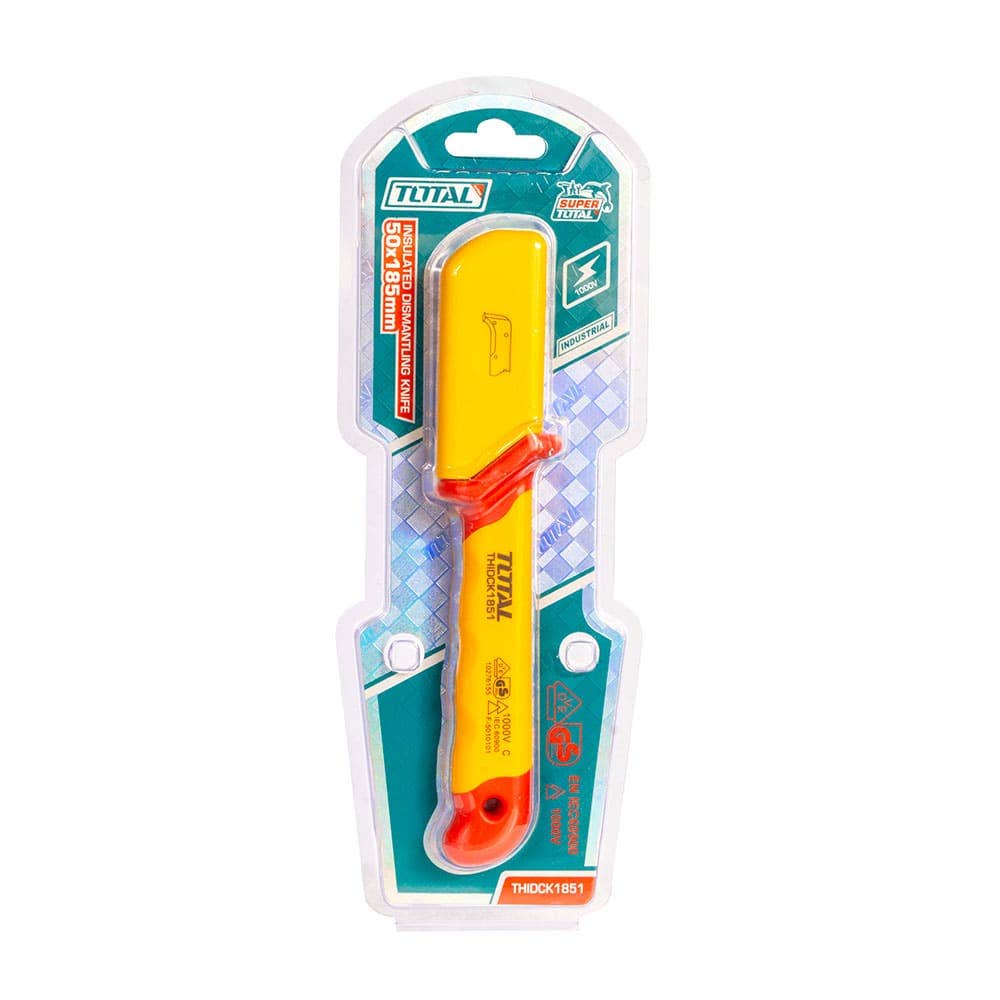 IUSA - Cuchillo pelacable dieléctrico con hoja de acero inoxidable, TOTAL