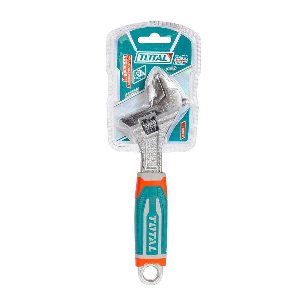 IUSA - Llave ajustable (perico) 8” industrial Cr-V, TOTAL