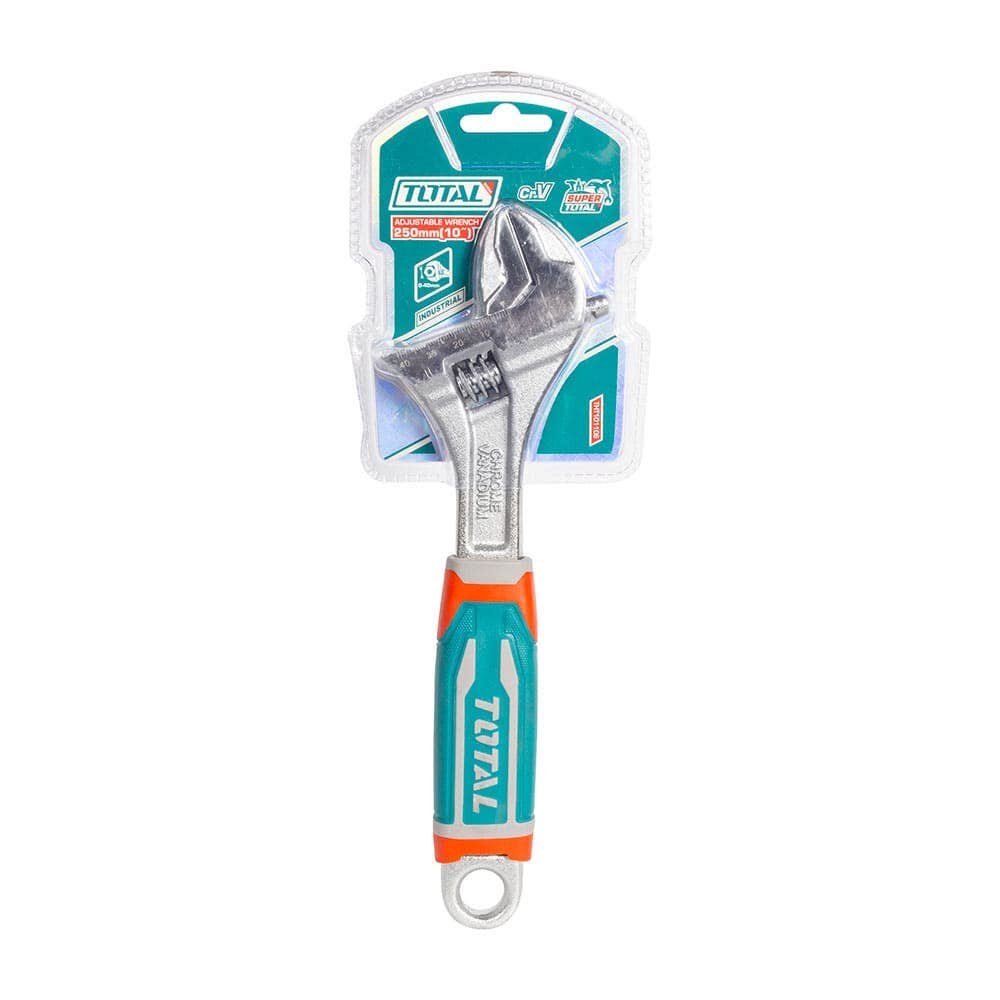 IUSA - Llave ajustable (perico) 10” industrial Cr-V, TOTAL