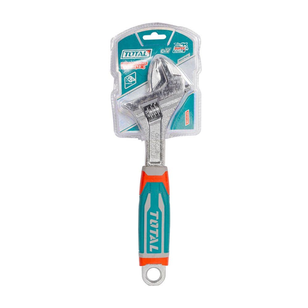 IUSA - Llave ajustable (perico) 12” industrial Cr-V, TOTAL