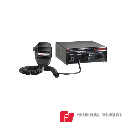FEDERAL SIGNAL - Sirena Compacta Serie PA-300 de 100 W de potencia, con tono PRIORITARIO, ideal para Vehículos Oficiales