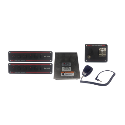 FEDERAL SIGNAL - SIRENA con 2 Controles de Mando y un Micrófono con Funciones Incorporadas a la Sirena Electronica PA300