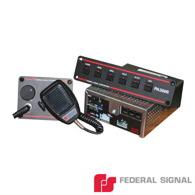 FEDERAL SIGNAL - SIRENA con 1 Control de Mando y un Micrófono.