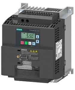 SIEMENS - Variador de Frecuencia SINAMICS V20 / 2.2 kW 3 HP / 200-240V AC / 11A / IP20 / USS Modbus RTU / 4 DI 2 AI 2 DO / Frame FSAD