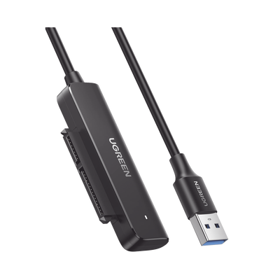UGREEN - Cable Adaptador SATA a USB 3.0 | SATA 3.0/2.0 | Soporta HDD y SSD de 2.5" | Soporta S.M.A.R.T, TRIM, UASP | No Requiere Adaptador de Corriente | Cable 50 cm.