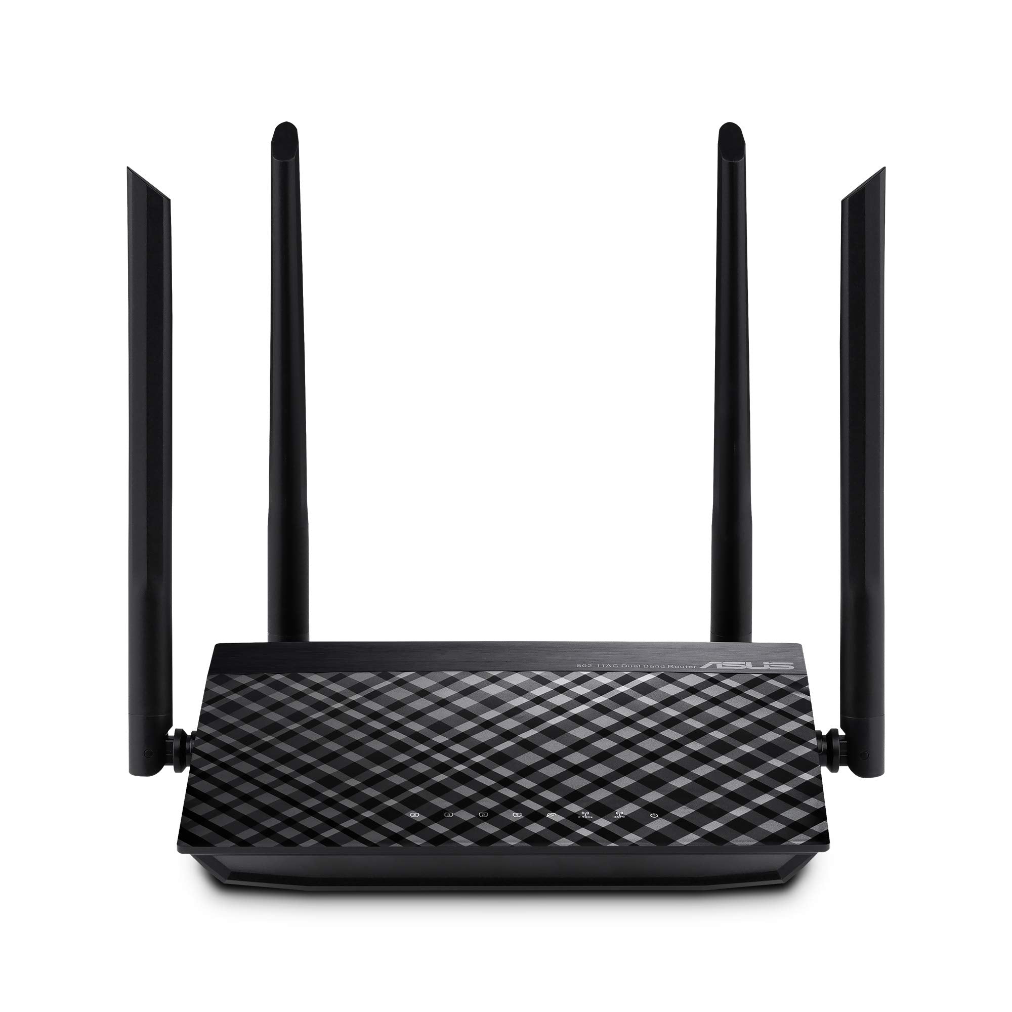 ASUS - Router Asus de Banda Dual Firewall RT-AC1200 V2 AC1200 867Mbit/s 5xRJ-45 2.4/5GHz 4 Antenas Externas de 5dBi